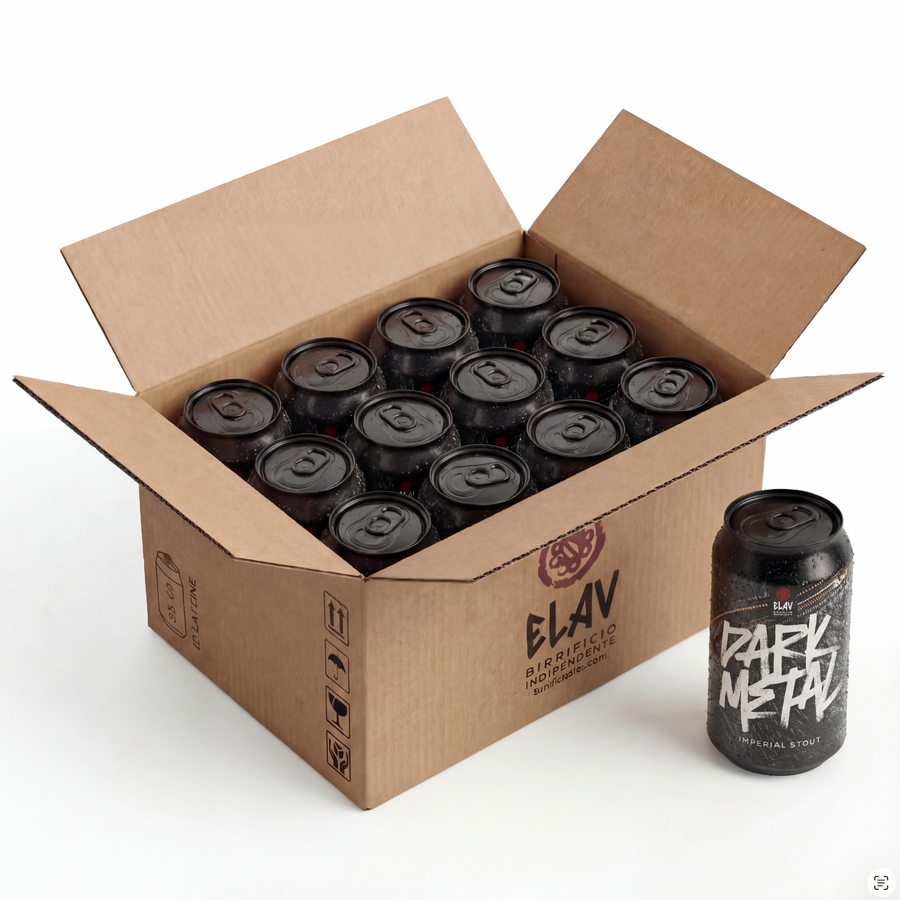 Birra Artigianale Dark Metal - stout - 12 lattine da 33cl